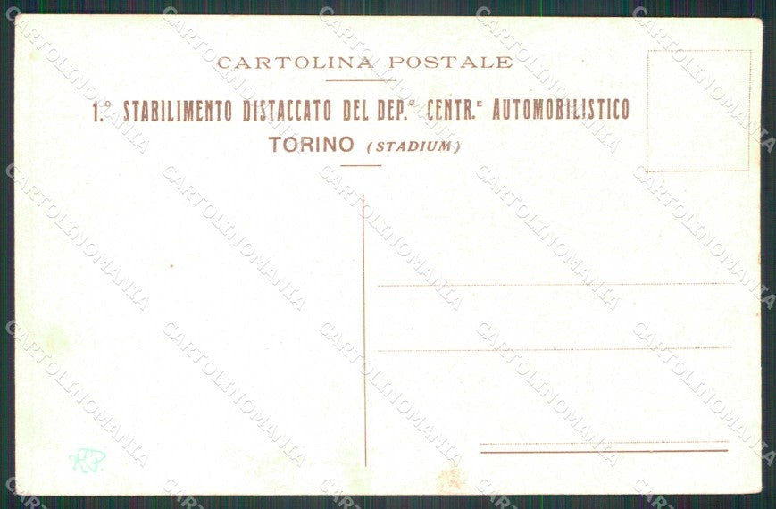 Militari 1° Stabilimento Distaccato Automobilistico Torino cartolina KF4133 – retro