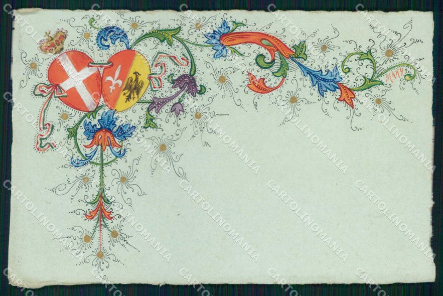 Propaganda WWI Trieste Trento Dipinta a mano Brigata Bergamo cartolina KF4148 – fronte