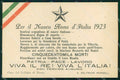 Militari Tricolore Casa del Soldato di Roma 1923 cartolina KF4149 – fronte