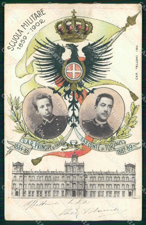 Militari Reggimentali Scuola Militare Modena Savoia PIEGHINA cartolina KF4154 – fronte