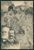 Royalty Reali Vittorio Emanuele III di Savoia Parigi 1903 cartolina KF4159 – fronte