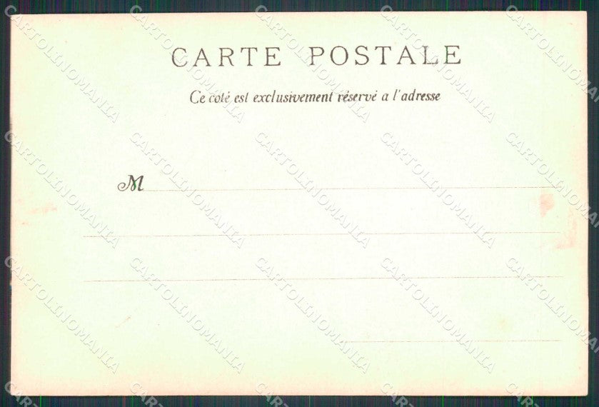 Royalty Reali Vittorio Emanuele III di Savoia Parigi 1903 cartolina KF4159 – retro