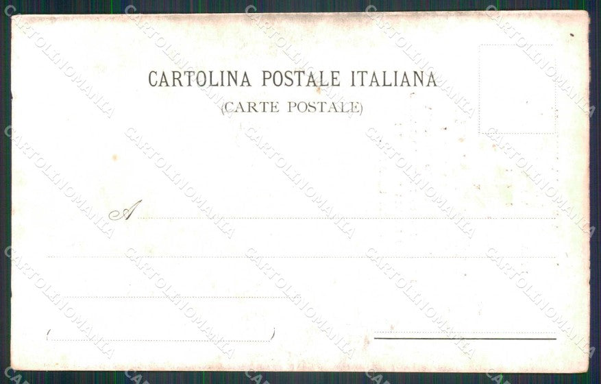 Politica Francia Italia Loubet Vittorio Emanuele Cambellotti cartolina KF4165 – retro