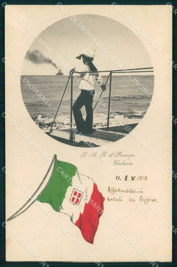 WWI Militari Propaganda Reali Savoia Umberto II cartolina KF4169 – fronte