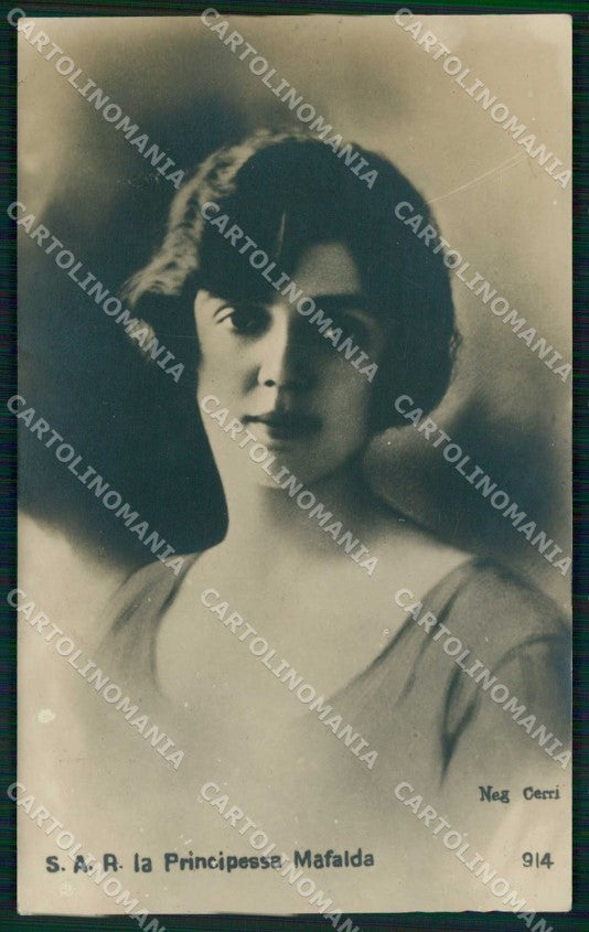 Royalty Reali Savoia Principessa Mafalda foto cartolina KF4176 – fronte
