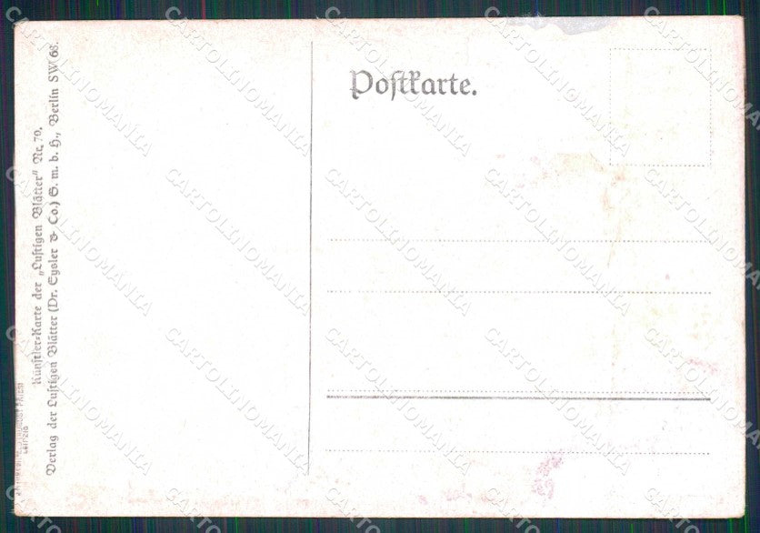 WWI WW1 German Propaganda Militari Blatter 70 cartolina KF4231 – retro