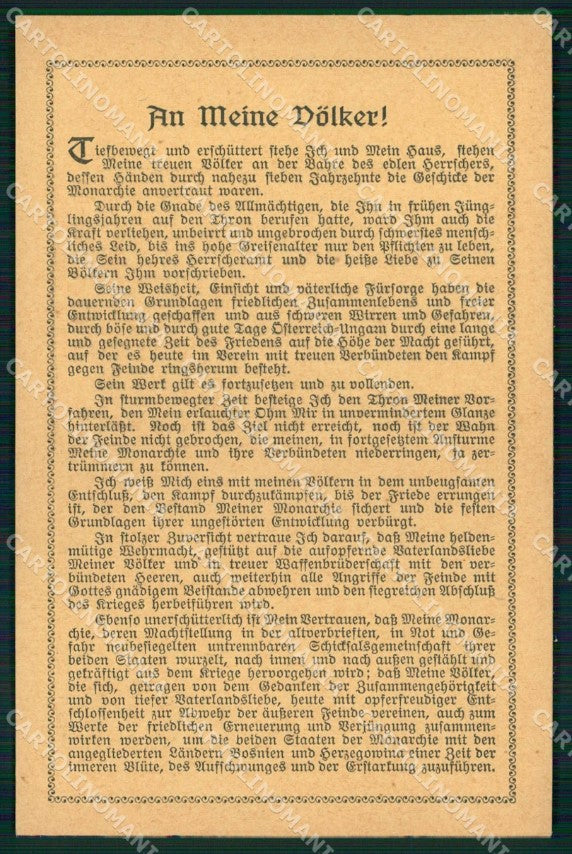 WWI WW1 Militari Austrian German Propaganda cartolina KF4232 – fronte