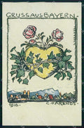Germania Deutschland Gruss aus Bayern C. O. Arends cartolina KF4243 – fronte
