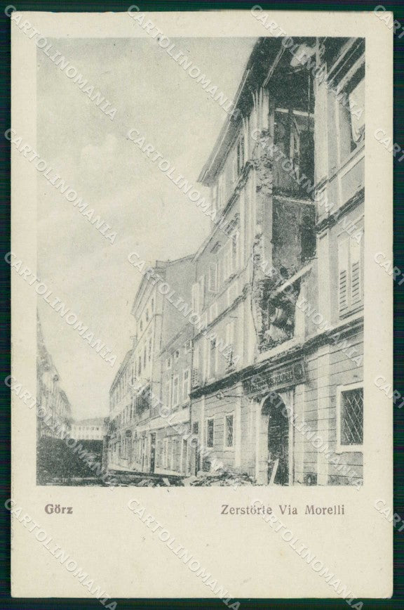 WWI WW1 Militari Gorizia città Via Morelli cartolina KF4246 – fronte