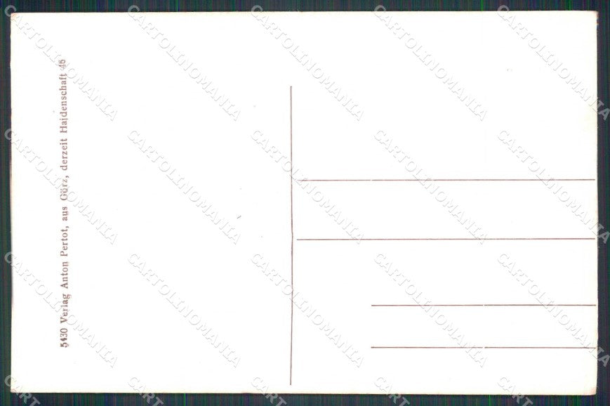 WWI WW1 Militari Gorizia città Via Morelli cartolina KF4246 – retro