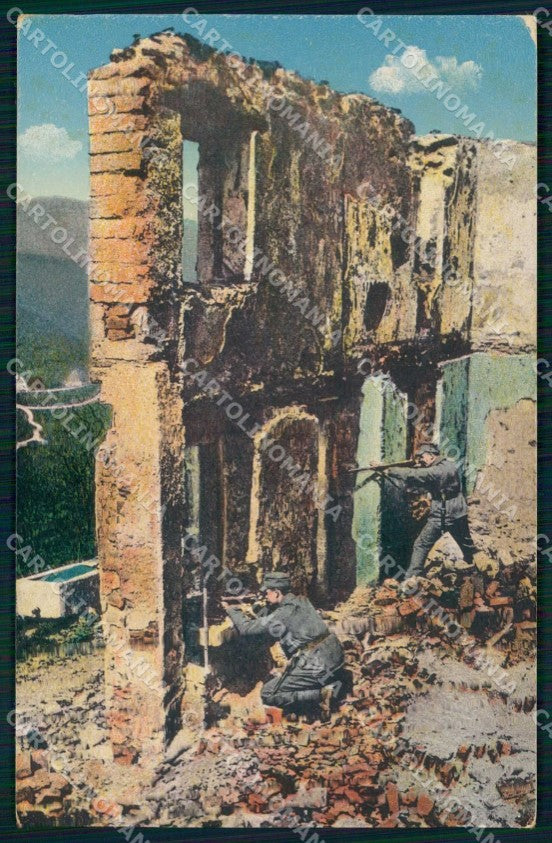 WWI WW1 Militari Gorizia città ? cartolina KF4248 – fronte