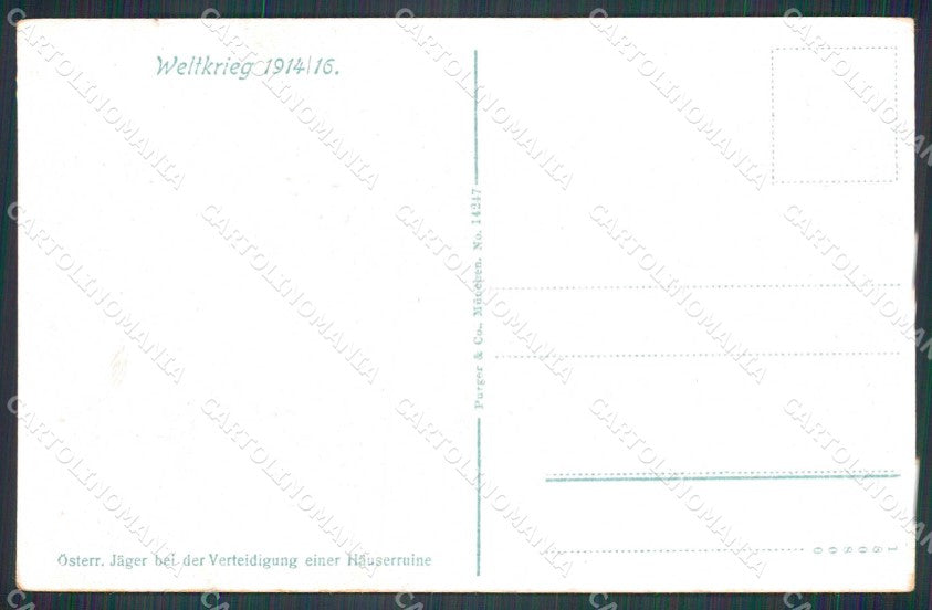 WWI WW1 Militari Gorizia città ? cartolina KF4248 – retro