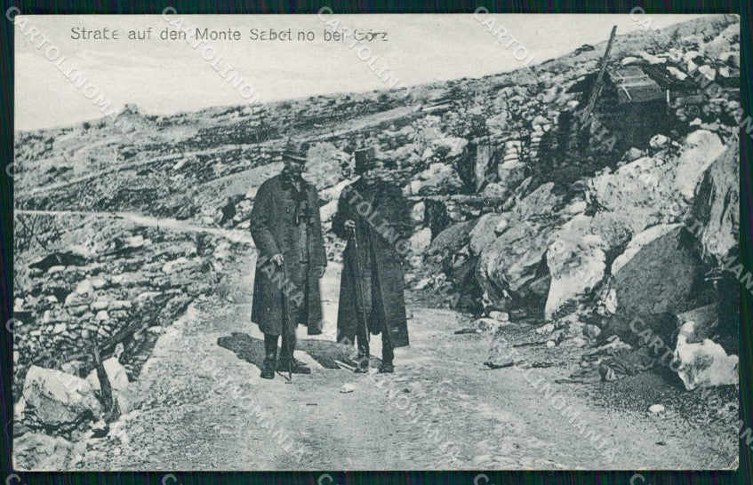 WWI WW1 Militari Austrian Soldiers Gorizia città Monte Sabotino cartolina KF4263 – fronte