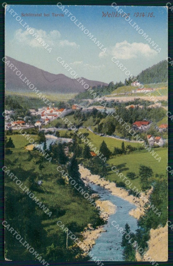WWI WW1 Militari Udine Tarvisio Tarvis cartolina KF4270 – fronte