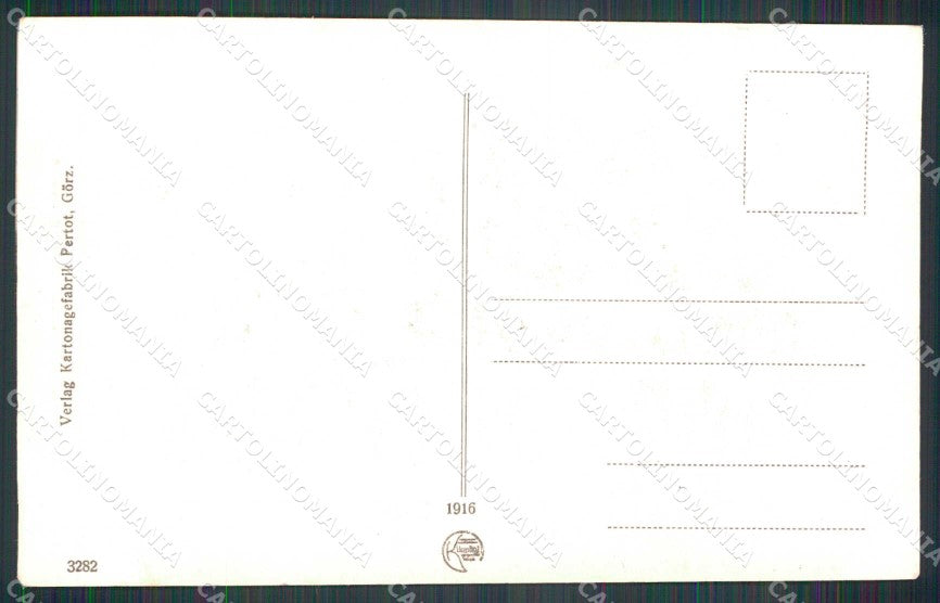 WWI WW1 Militari Gorizia Monte Santo cartolina KF4273 – retro