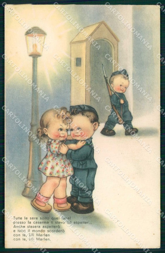 WWII WW2 Militari Propaganda Lilì Marlen Mariapia cartolina KF4277 – fronte