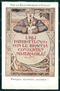WWI WW1 Patriottismo Ricostruzione Italia Firenze Rubino ? cartolina KF4278 – fronte