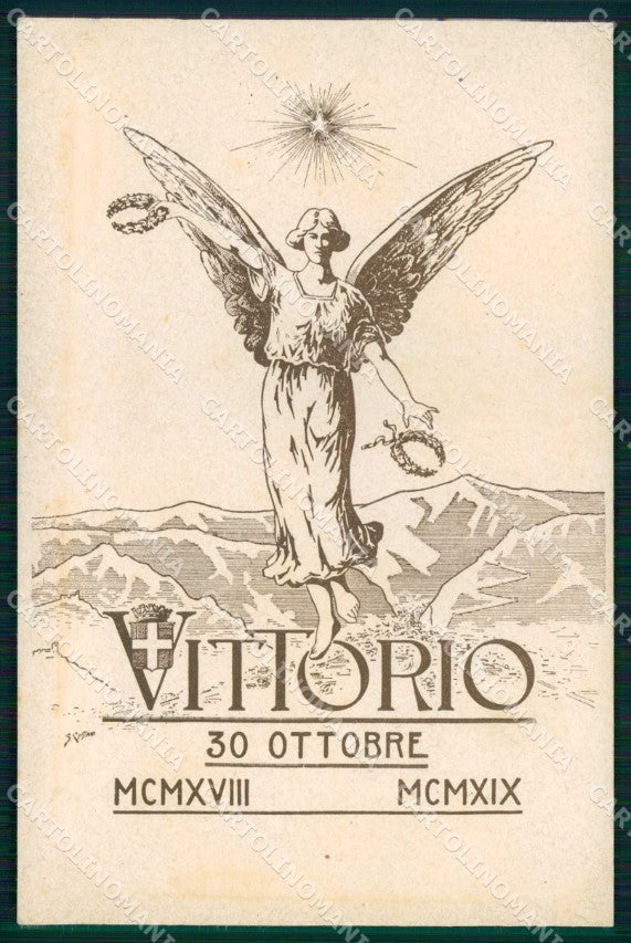 WWI WW1 Propaganda Treviso Vittorio Veneto 30 Ottobre 1919 cartolina KF4279 – fronte