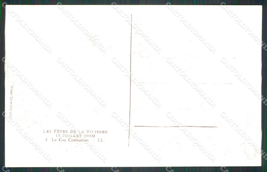 WWI WW1 Francia Parigi Fetes de la Victoire Paris LL photo cartolina KF4288 – retro
