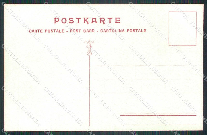 WWI Propaganda Alleati Bandiere Flags Dipinta a Mano cartolina KF4299 – retro