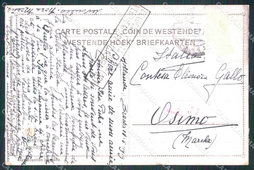 WWI WW1 Propaganda Alleati Bandiere Flags Rovers PIEGHE cartolina KF4306 – retro