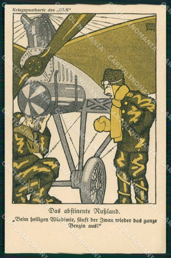 Militari Satirical Magazine Ulk Berliner Tageblatt serie 25/118 cartolina KF4317 – fronte