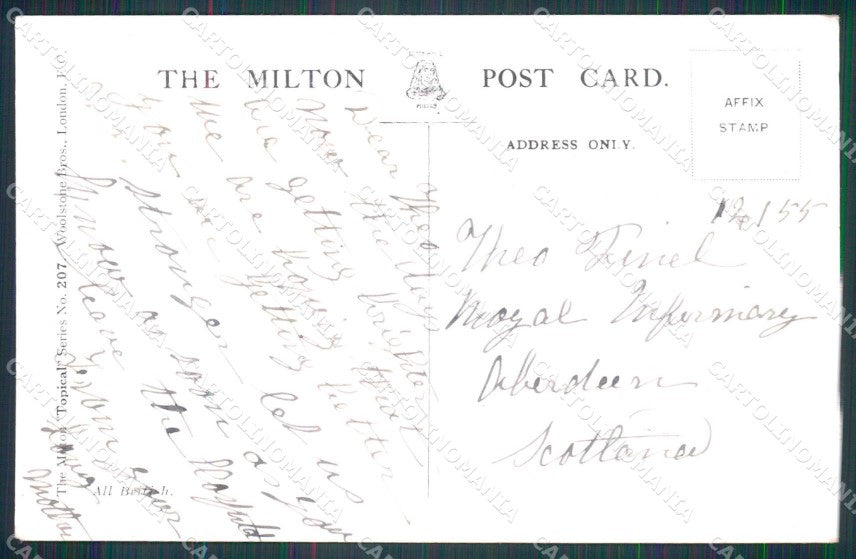 Bandiere Mani British Flag Topical series 207 cartolina KF4323 – retro