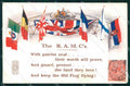 WWI Propaganda Alleati Bandiere Flags Tricolore cartolina KF4325 – fronte