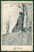 WWI WW1 Propaganda Francese La Chasse PIEGHINE cartolina KF4332 – fronte