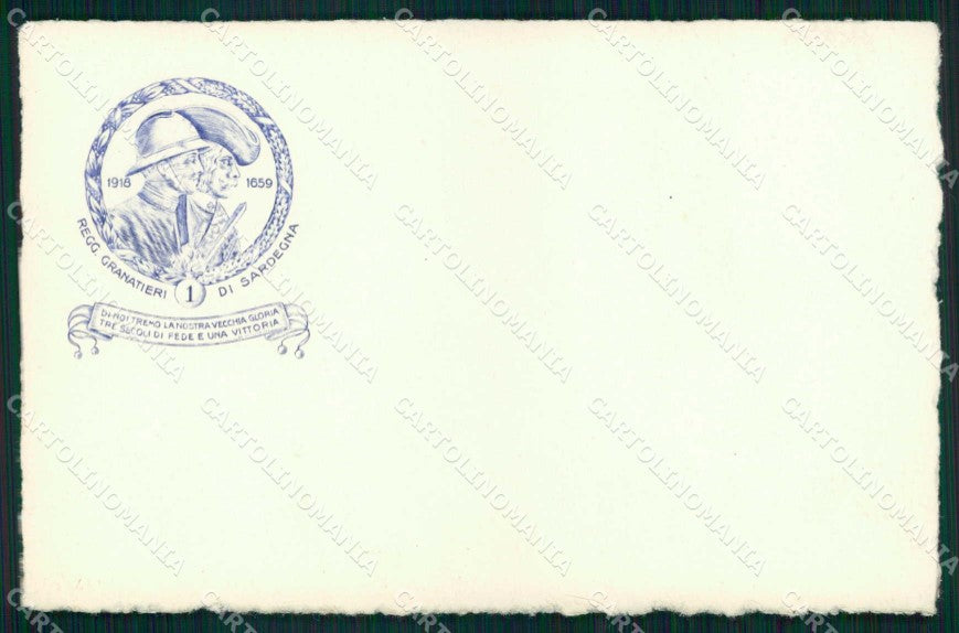 Militari Reggimentali 1° Reggimento Granatieri di Sardegna cartolina KF4339 – fronte