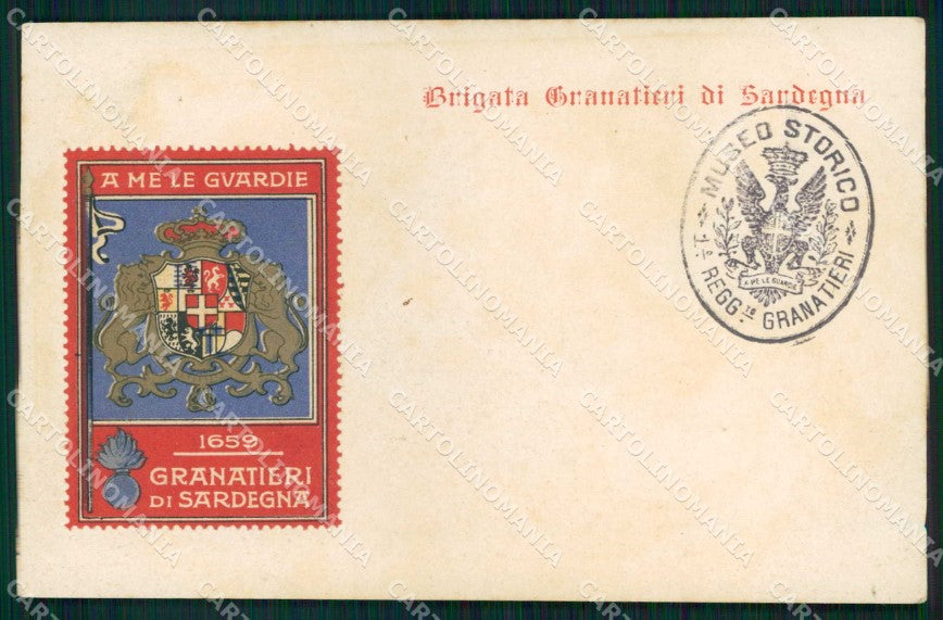 Militari Reggimentali 1° Regg Museo Storico Granatieri Sardegna cartolina KF4346 – fronte