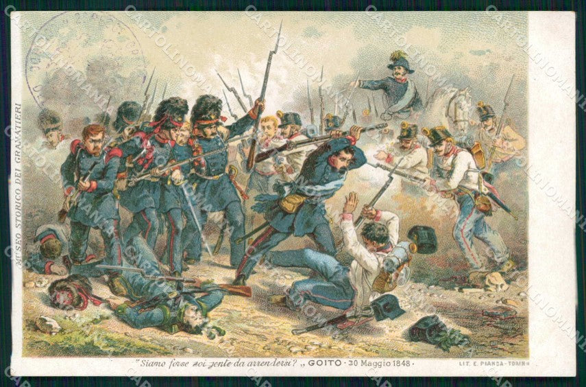 Militari Reggimentali Museo Storico Granatieri Sardegna Goito cartolina KF4357 – fronte