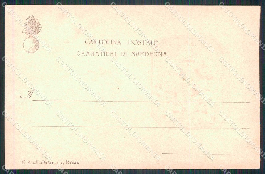 Militari Reggimentali Museo Storico Granatieri di Sardegna cartolina KF4366 – retro
