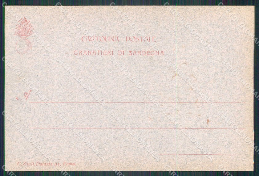 Militari Reggimentali Museo Storico Granatieri di Sardegna cartolina KF4368 – retro