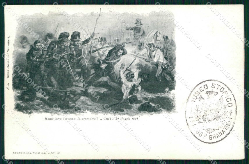 Militari Reggimentali 1° Reggimento Granatieri di Sardegna cartolina KF4372 – fronte
