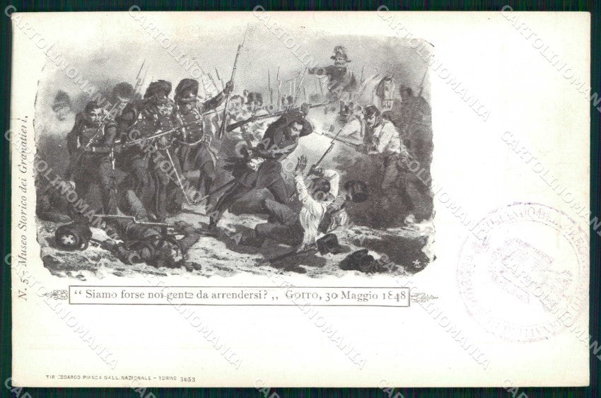 Militari Reggimentali Museo Storico Granatieri di Sardegna cartolina KF4374 – fronte