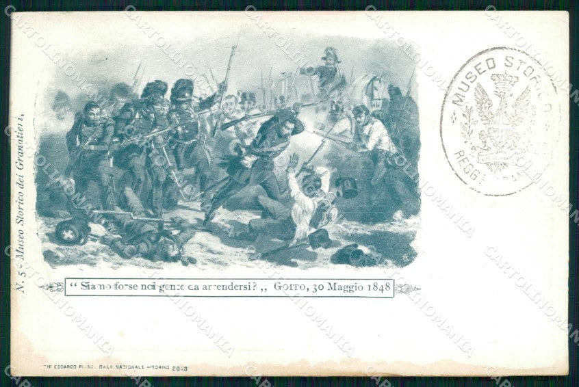 Militari Reggimentali Museo Storico Granatieri di Sardegna cartolina KF4375 – fronte