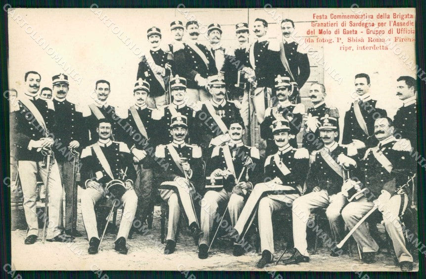Militari Reggimentali Brigata Granatieri Sardegna Gaeta Festa cartolina KF4377 – fronte