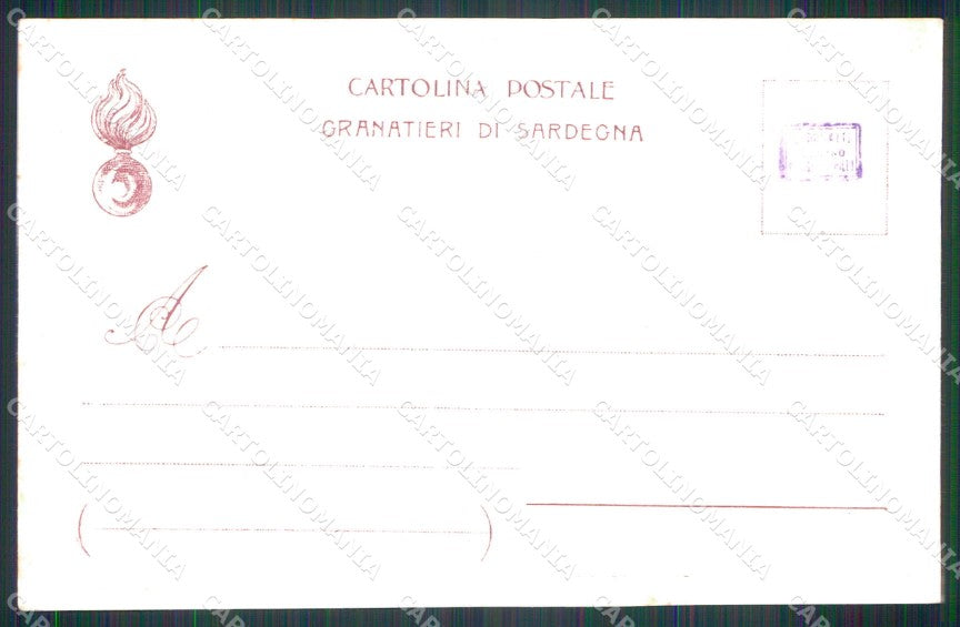 Militari Reggimentali Museo Storico Granatieri di Sardegna Rinaldi cp KF4384 – retro