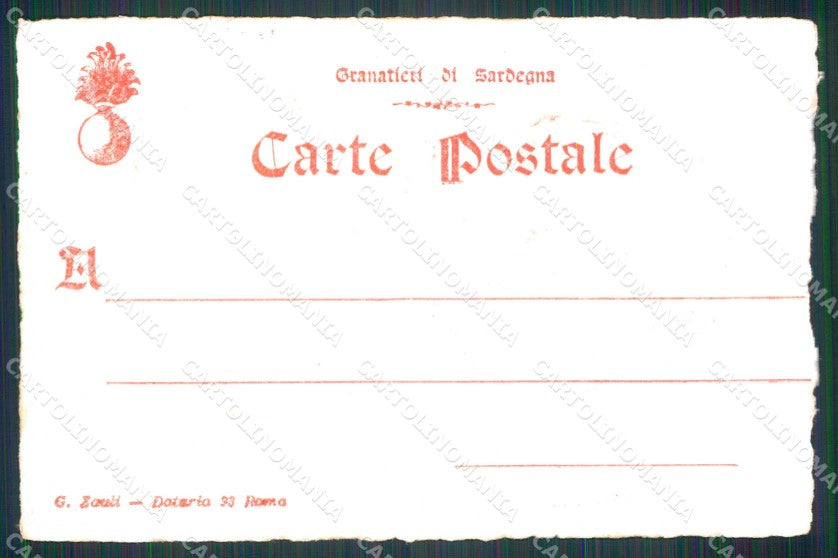 Militari Reggimentali Museo Storico Granatieri Sardegna Savoia cartolina KF4390 – retro
