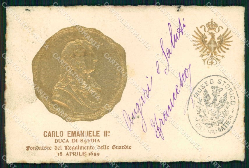 Militari Reggimentali Museo Storico Granatieri Sardegna Savoia cartolina KF4391 – fronte