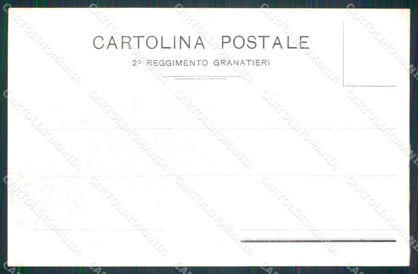 Militari Reggimentali 2° Reggimento Granatieri di Sardegna cartolina KF4392 – retro
