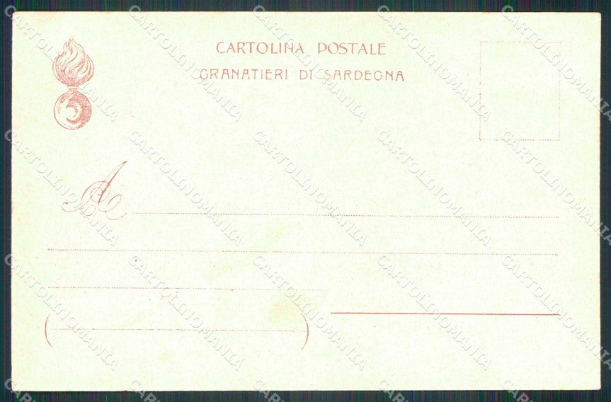Militari Reggimentali Museo Storico Granatieri di Sardegna cartolina KF4393 – retro