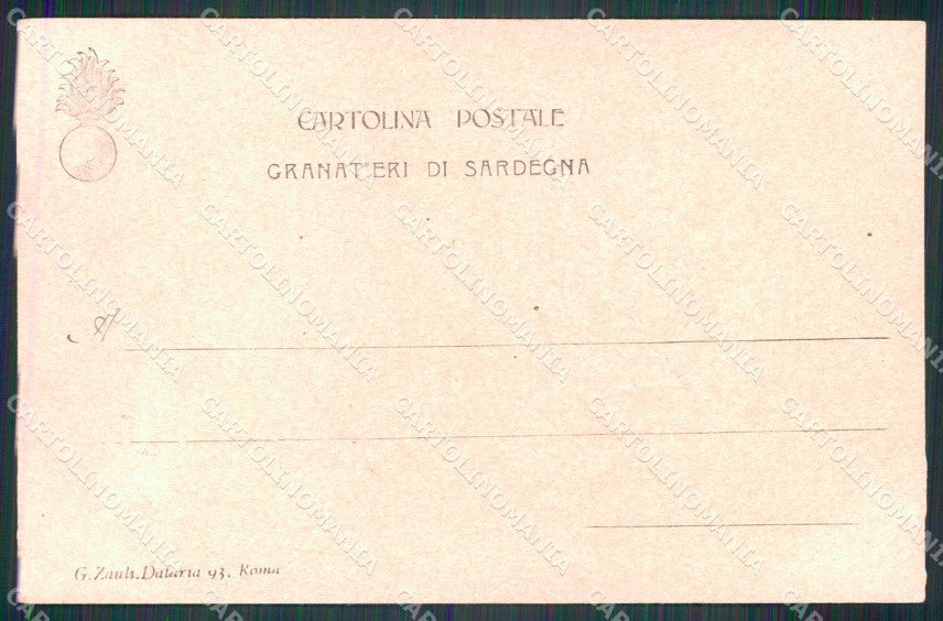 Militari Reggimentali Museo Storico Granatieri di Sardegna cartolina KF4396 – retro