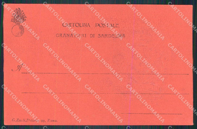 Militari Reggimentali Museo Storico Granatieri di Sardegna cartolina KF4397 – retro