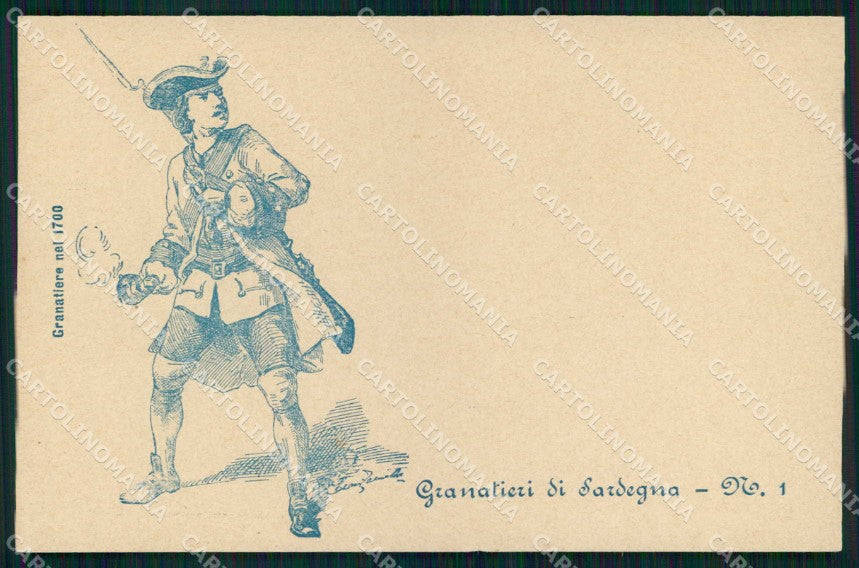 Militari Reggimentali Granatieri di Sardegna cartolina KF4404 – fronte