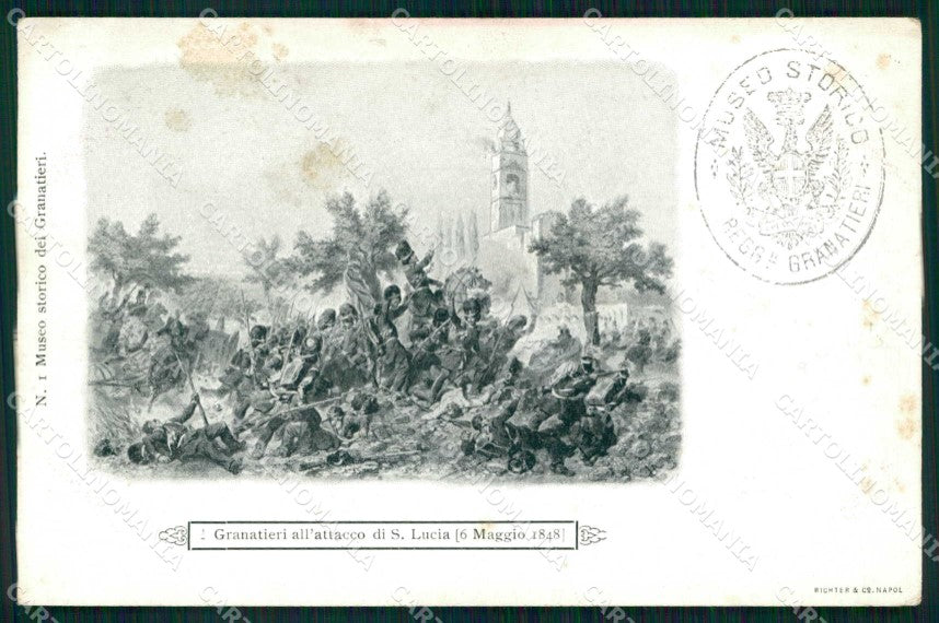Militari Reggimentali Museo Storico Granatieri Sardegna ABRASA cartolina KF4406 – fronte