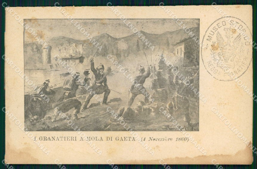 Militari Reggimentali Museo Granatieri Sardegna Mola Gaeta cartolina KF4407 – fronte