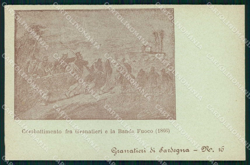 Militari Reggimentali Granatieri di Sardegna cartolina KF4410 – fronte