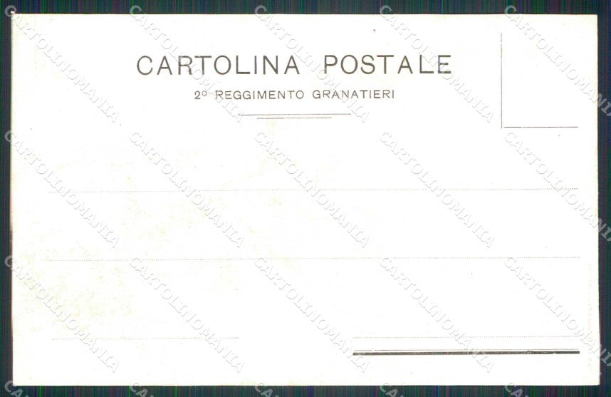 Militari Reggimentali 2° Reggimento Granatieri di Sardegna cartolina KF4412 – retro